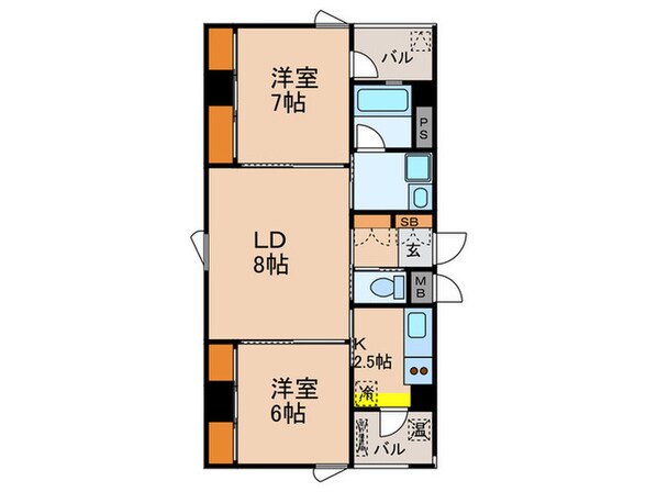 春秋荘の物件間取画像